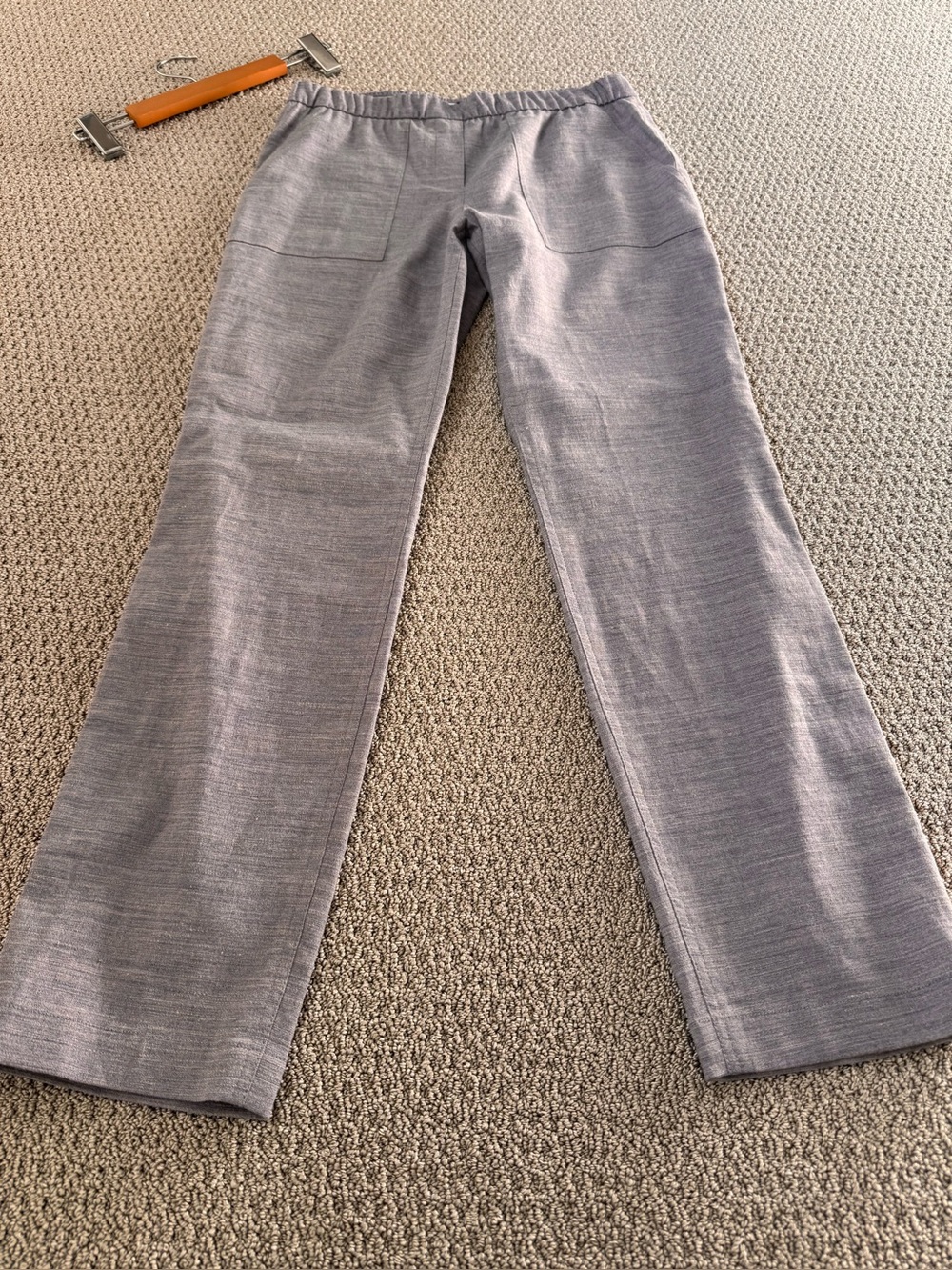 Never Worn Theory Blueish/Grey Linen Pant Sz 4